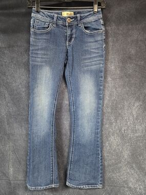 Mudd Girls Faded Blue Flare Jeans